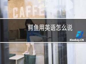 鳄鱼用英语怎么说