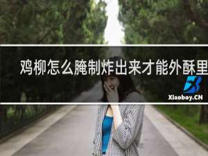 鸡柳怎么腌制炸出来才能外酥里嫩