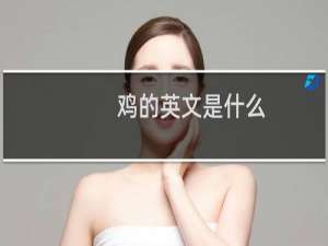 鸡的英文是什么