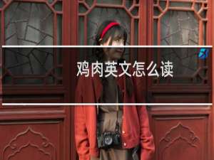 鸡肉英文怎么读