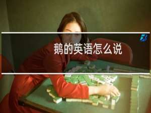 鹅的英语怎么说