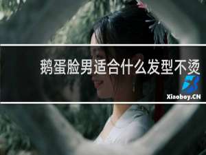 鹅蛋脸男适合什么发型不烫