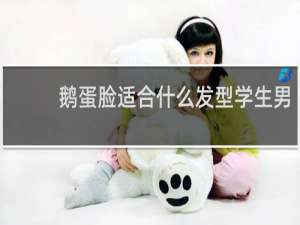 鹅蛋脸适合什么发型学生男
