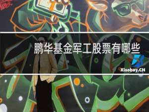 鹏华基金军工股票有哪些