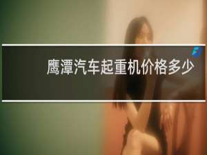 鹰潭汽车起重机价格多少