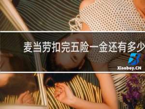 麦当劳扣完五险一金还有多少