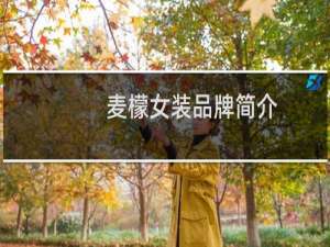 麦檬女装品牌简介