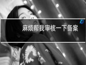 麻烦帮我审核一下备案-备案平台