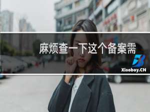 麻烦查一下这个备案需要改什么信息