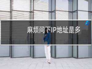 麻烦问下IP地址是多少-虚拟主机/数据库问题