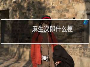 麻生次郎什么梗