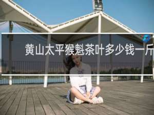 黄山太平猴魁茶叶多少钱一斤