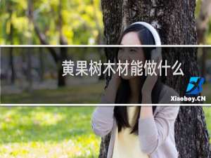 黄果树木材能做什么