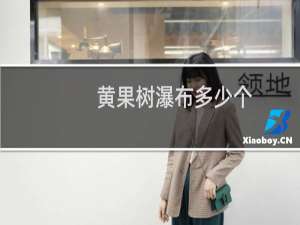 黄果树瀑布多少个