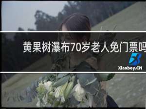 黄果树瀑布70岁老人免门票吗
