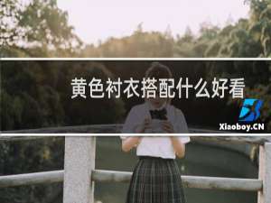 黄色衬衣搭配什么好看