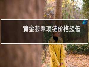 黄金翡翠项链价格超低