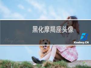 黑化摩羯座头像