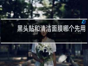 黑头贴和清洁面膜哪个先用
