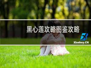 黑心莲攻略图鉴攻略