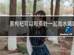 黑枸杞可以和茶叶一起泡水喝吗