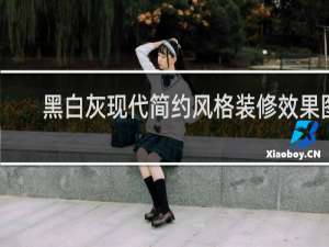 黑白灰现代简约风格装修效果图