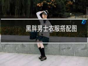 黑胖男士衣服搭配图