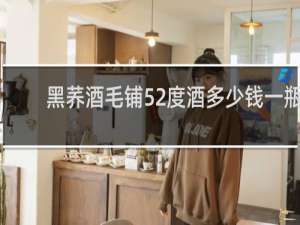黑荞酒毛铺52度酒多少钱一瓶