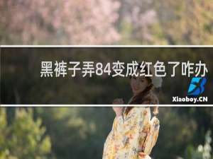黑裤子弄84变成红色了咋办