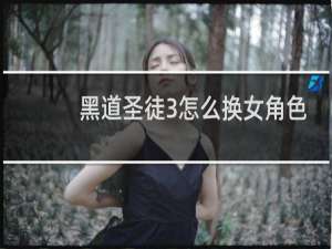 黑道圣徒3怎么换女角色