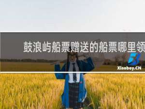 鼓浪屿船票赠送的船票哪里领