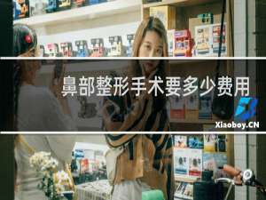 鼻部整形手术要多少费用