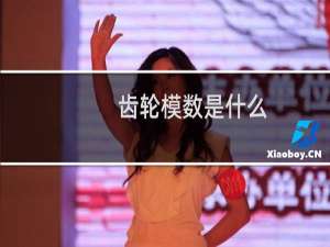 齿轮模数是什么（齿轮模数是什么意思）