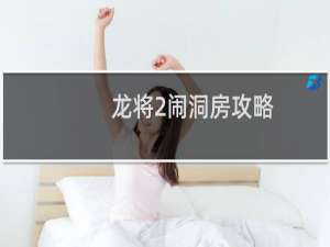 龙将2闹洞房攻略