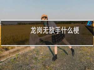 龙岗无敌手什么梗？龙岗无敌手是什么意思什么梗