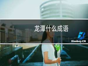 龙潭什么成语