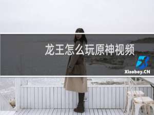 龙王怎么玩原神视频