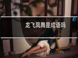 龙飞凤舞是成语吗