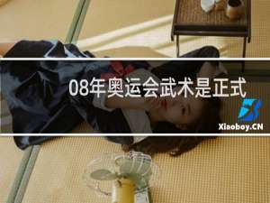 08年奥运会武术是正式项目吗
