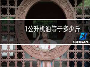 1公升机油等于多少斤