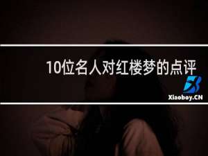 10位名人对红楼梦的点评