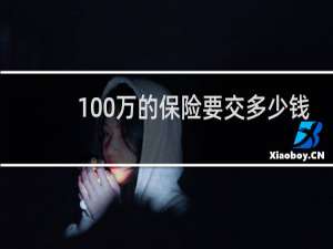 100万的保险要交多少钱