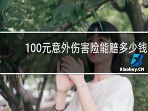 100元意外伤害险能赔多少钱