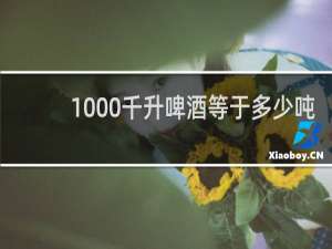 1000千升啤酒等于多少吨