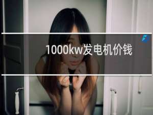 1000kw发电机价钱