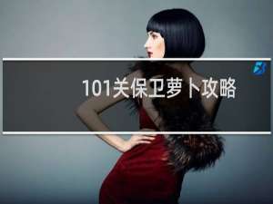 101关保卫萝卜攻略