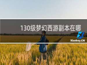 130级梦幻西游副本在哪