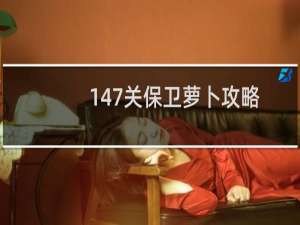 147关保卫萝卜攻略