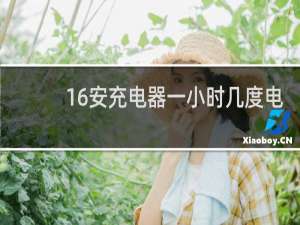 16安充电器一小时几度电