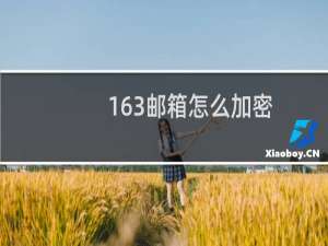 163邮箱怎么加密